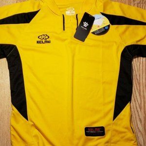 Kelme Futbul Women's Celta Jersey  Size: Small  Gold and Black